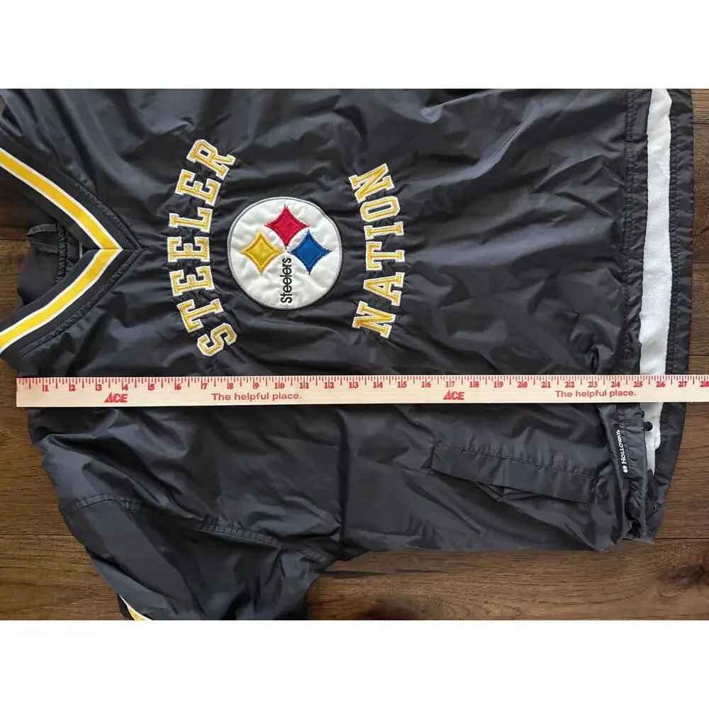Vintage Holloway Steeler Nation Pittsburgh Steelers Pullover Jacket Size XL